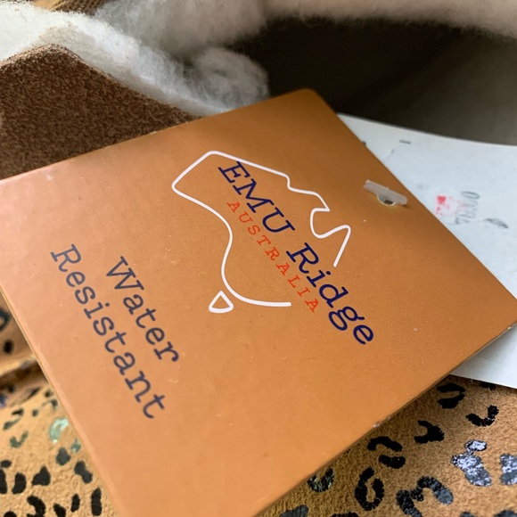 New Emu Ridge Australia Sophie Mini Leopard Print Women’s Winter Boots SZ 9 - Picture 7 of 13